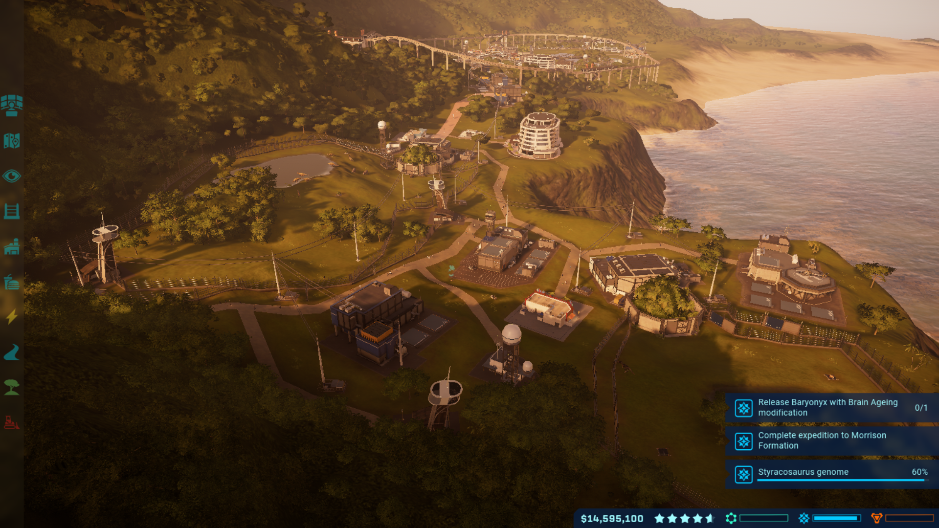 Jurassic World Evolution park view