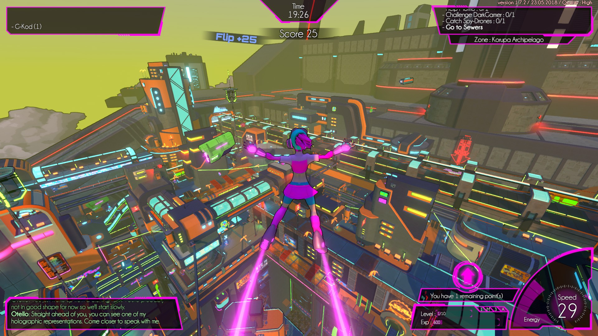 Futuristic parkour game Hover hits consoles today