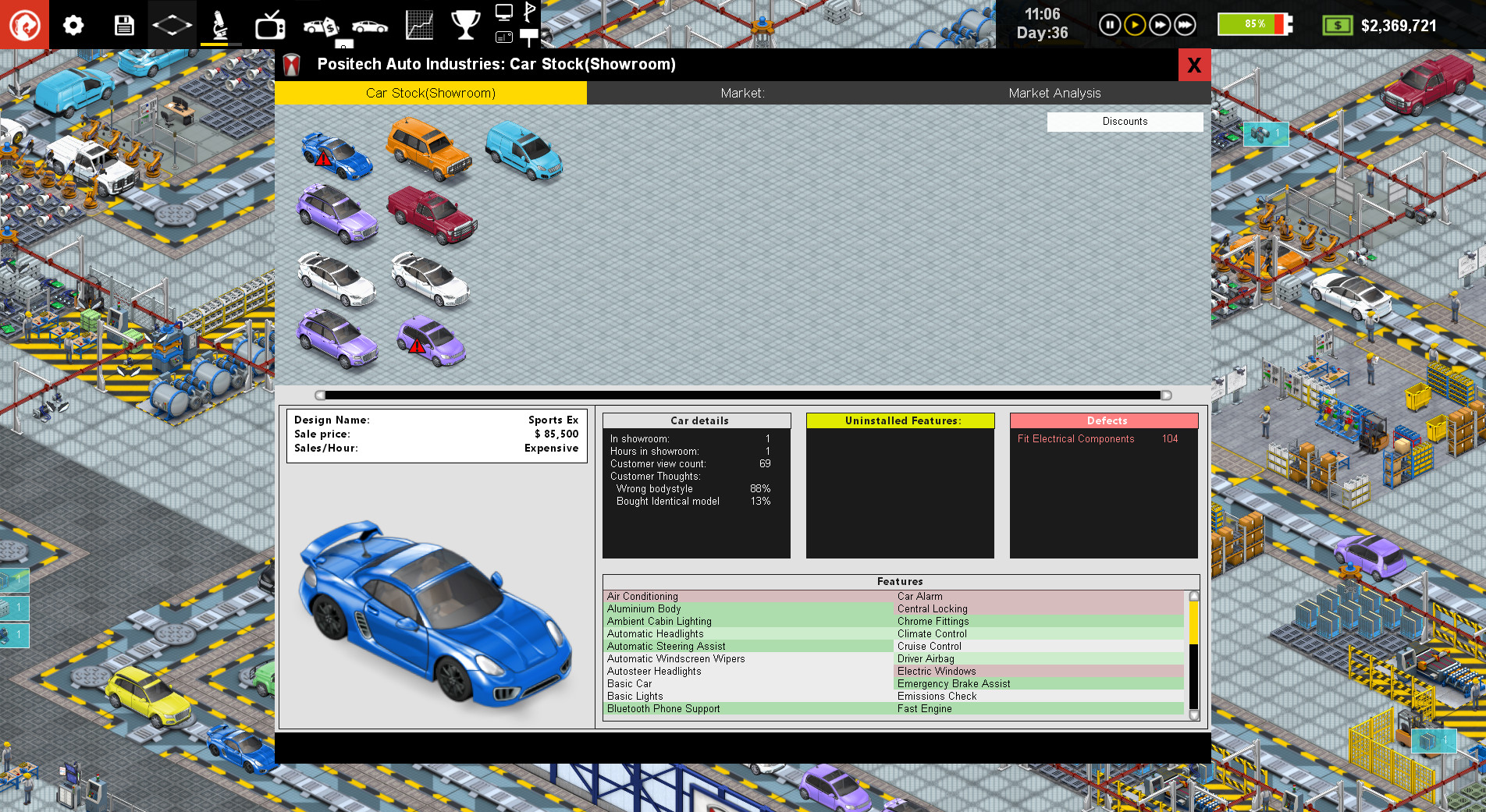 Production Line: Car factory simulation