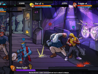 Punch bad guys in the comic-like brawler, Mayhem Brawler
